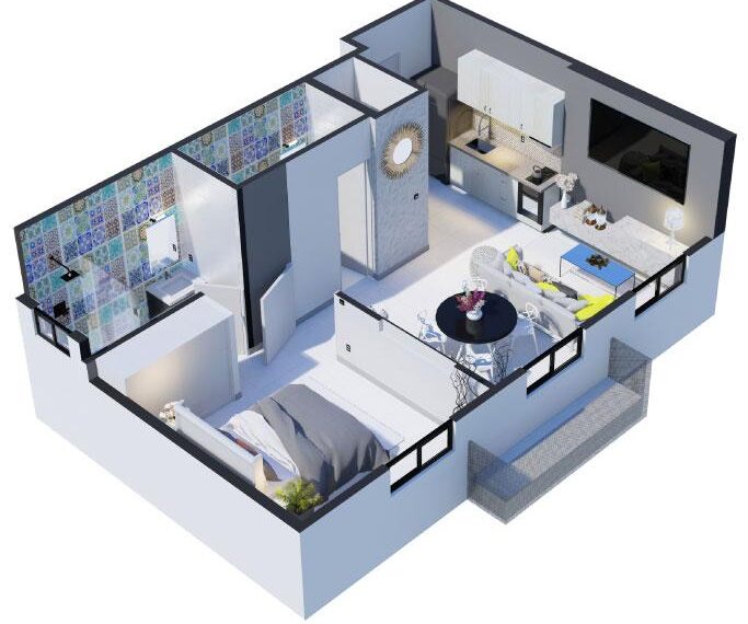 Panama Real Estate - The Gray Model C Apartment Panama Real Estate - The Gray Model C Apartment