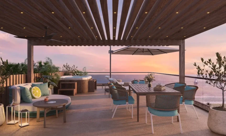 Margaritaville - Your Slice of Paradise - Sunset view from the balcony overlooking the sea Margaritaville - Your Slice of Paradise - Sunset view from the balcony overlooking the sea