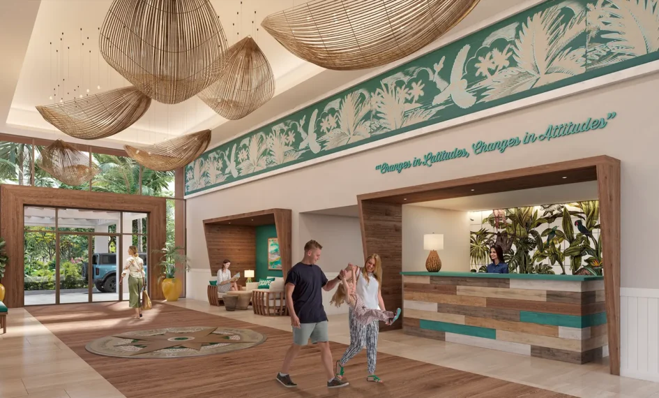 Margaritaville - Resort & Residences - Inside lobby residence mv Margaritaville-Resort-Residences-Inside-lobby-residence-mv