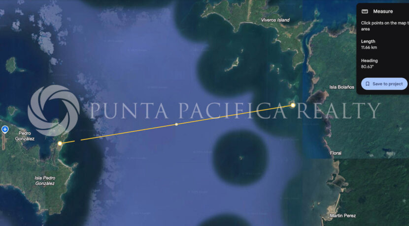 Isla Gallo Distance from Isla Pedro Gonzalez