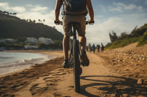 beachwalk-amenities-man-riding-a-bicycle-at-sunset Beachwalk